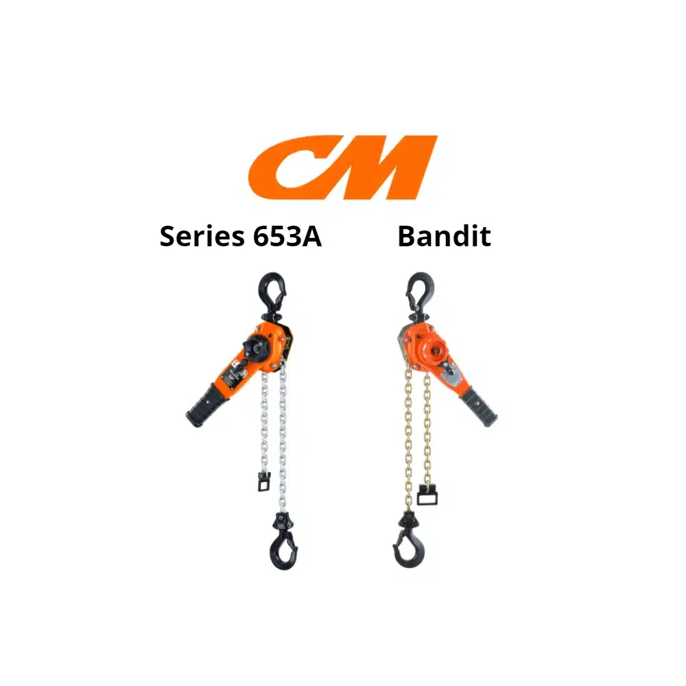 cm 653A and Bandit lever chain hoists compared