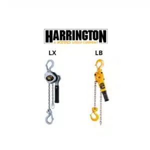 comparing the Harrington series LB and the series LX lever chain hoists