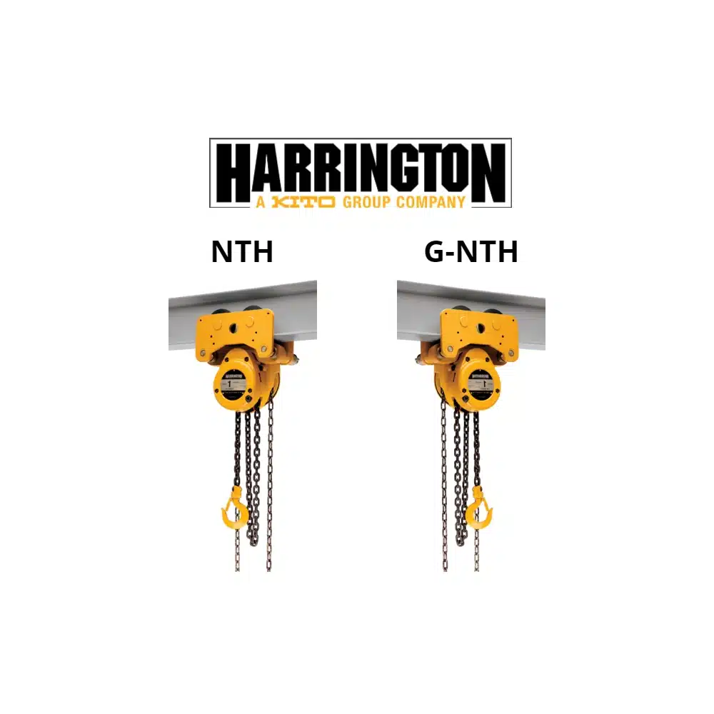 Harrington Series NTH and G-NTH hand chain hoists compared